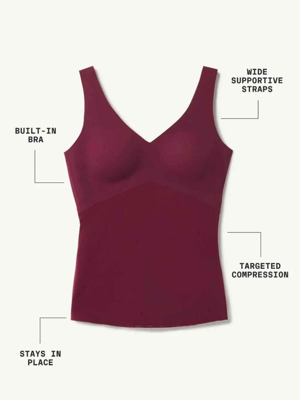 Honeylove LiftWear Tank Shapewear Sand 2X